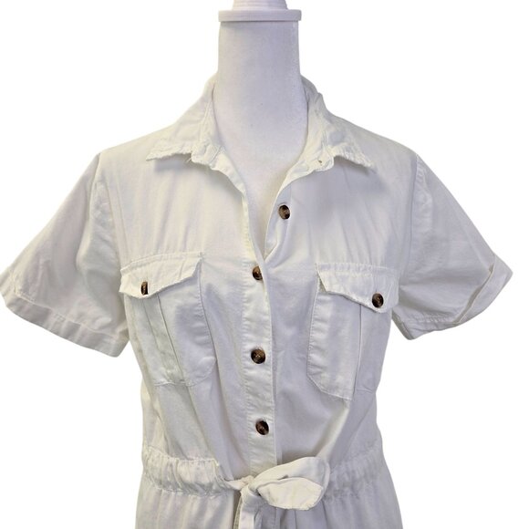 Speed Limit Belted Mini Shirt Dress Size Large - Picture 4 of 5